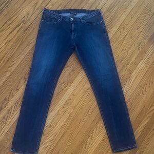Emporio Armani Indigo Straight Jeans, 34 x 34